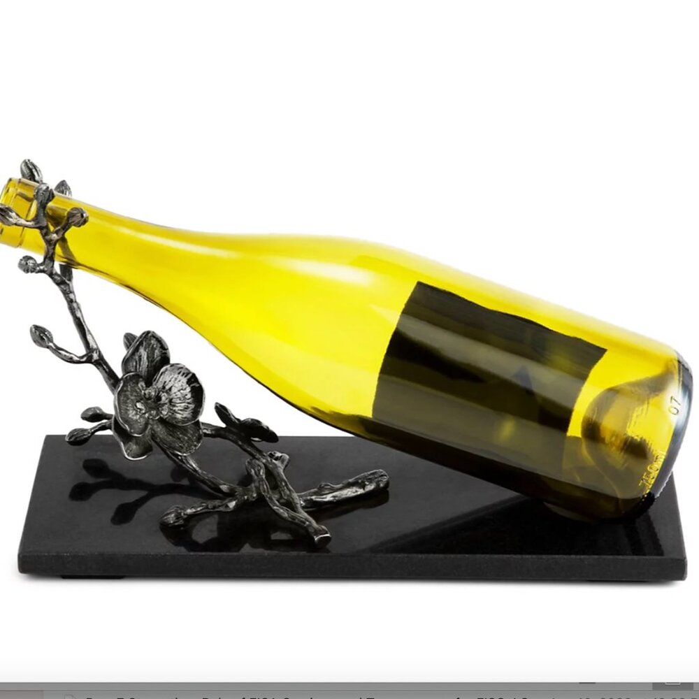 Michael Aram Black Orchid Wine Rest -- NEW in box